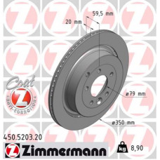 Гальмівний диск ZIMMERMANN 450.5203.20