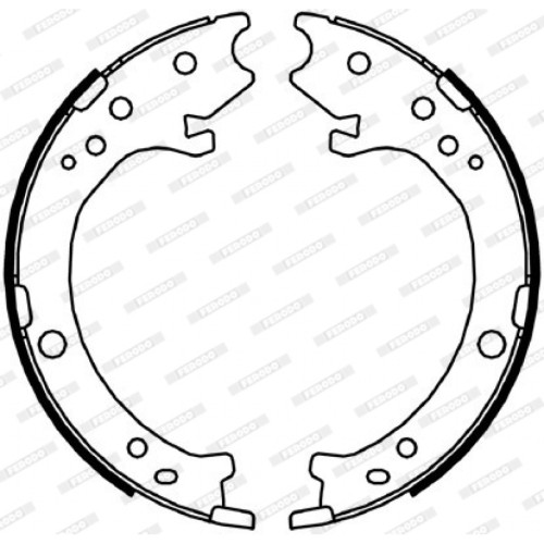 Гальмівні колодки FERODO FSB4043