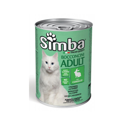 Консерви для котів Simba Cat Wet кролик 415 г (8009470009089)