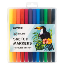 Маркер Kite sketch, 12 кольорів (K22-044)