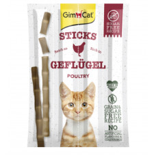 Ласощі для котів GimCat М'ясні палички з м'ясом птиці grain-free 4 шт (4002064400167)