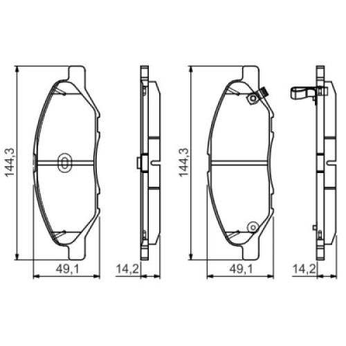 Гальмівні колодки Bosch 0 986 495 133