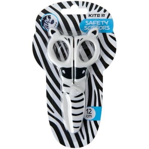 Ножиці Kite дитячі безпечні Zebra, 12 см (K22-008-02)