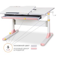 Парта Mealux Vancouver Multicolor Pink Lite (BD-620 W/G MC + PN Lite)