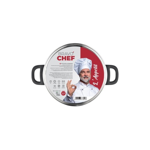 Каструля Bravo Chef L"Appetit 2.7 л Bakelite (BC-2003-20)