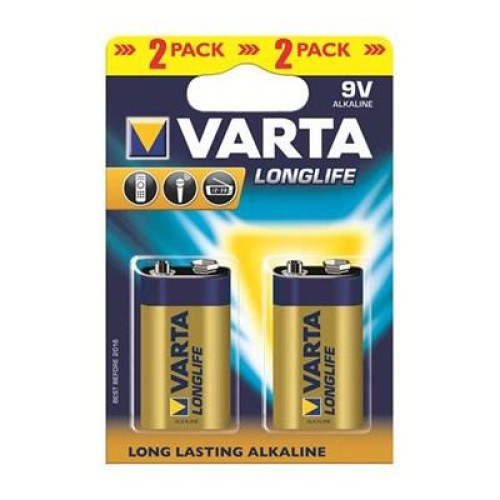 Батарейка Varta Longlife 9V 6LR61 *2 (04122101412)