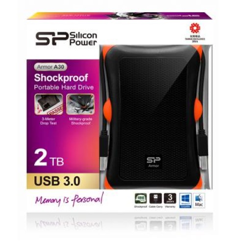 Зовнішній жорсткий диск 2.5" 2TB Silicon Power (SP020TBPHDA30S3K)