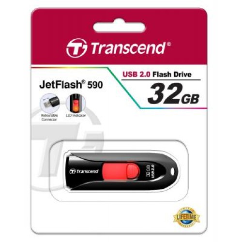 USB флеш накопичувач Transcend 32GB JetFlash 590 USB 2.0 (TS32GJF590K)