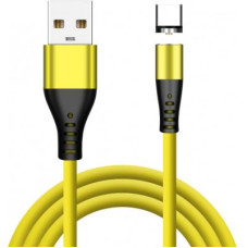 Дата кабель USB 2.0 AM to Lightning + Micro 5P + Type-C 1.0m Liquid Sili XoKo (SC-400MGNT-YL)