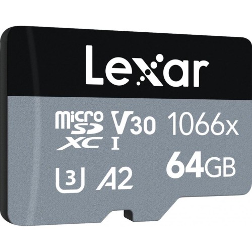 Карта пам'яті Lexar 64GB microSDXC class 10 UHS-I 1066x Silver (LMS1066064G-BNANG)