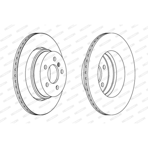 Гальмівний диск FERODO DDF1583C-1