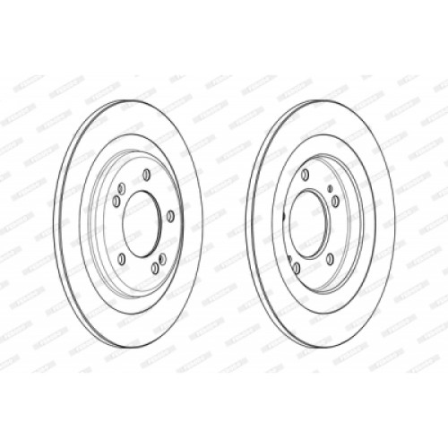 Гальмівний диск FERODO DDF2200C