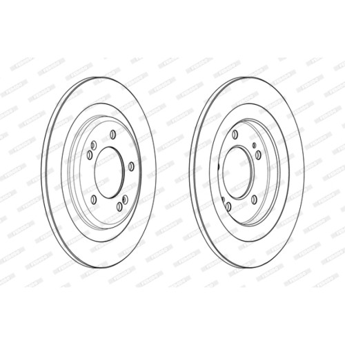 Гальмівний диск FERODO DDF2200C