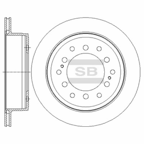 Гальмівний диск HI-Q SD4027