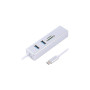 Перехідник Maxxter USB to Gigabit Ethernet, 2 Ports USB 3.0 + microSD/TF card r (NECH-2P-SD-01)