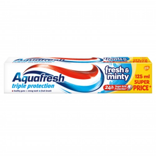 Зубна паста Aquafresh Освіжаюче-м'ятна 125 мл (5908311868447)