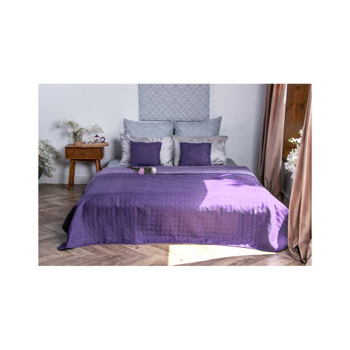 Покривало Руно двостороннє декоративне Velour Violet 150х220 см (360.55_Violet)