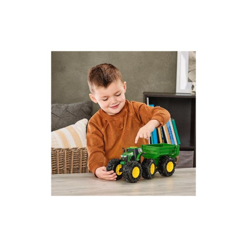 Спецтехніка John Deere Kids Monster Treads із причепом і великими колесами (47353)