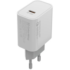 Зарядний пристрій ColorWay PD Port PPS USB Type-C (30W) white (CW-CHS038PD-WT)