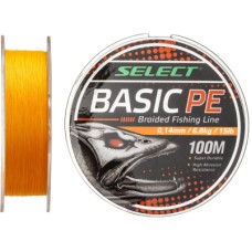 Шнур Select Basic PE 150m Помаранч 0.08mm 8lb/4kg (1870.27.70)