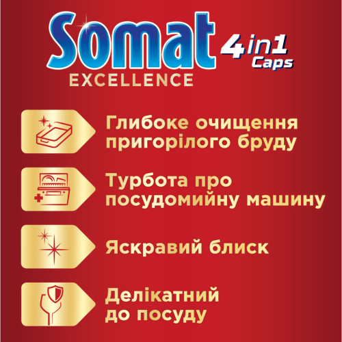 Таблетки для посудомийних машин Somat Excellence 30 шт. (9000101550443)