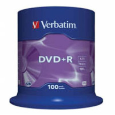 Диск DVD Verbatim 4.7Gb 16X CakeBox 100шт (43551)