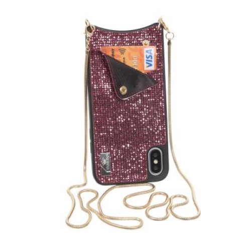 Чохол до мобільного телефона BeCover Glitter Wallet Apple iPhone Xr Pink (703615) (703615)