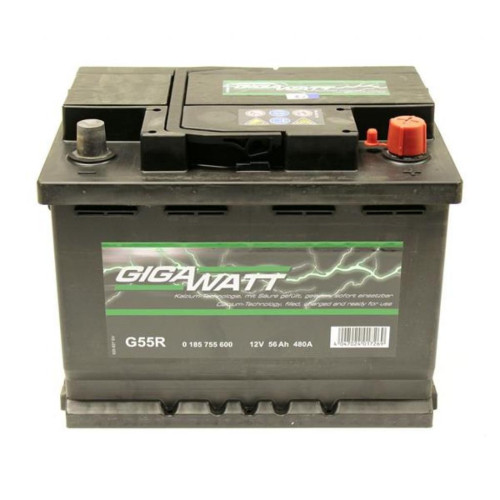Акумулятор автомобільний GigaWatt 56А (0185755600)