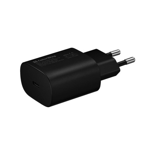 Зарядний пристрій ColorWay Power Delivery Port PPS USB Type-C (25W) black (CW-CHS033PD-BK)