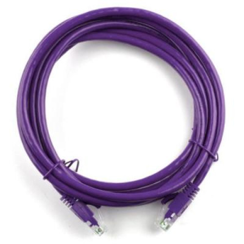 Патч-корд 10м, RJ-45, Cat.5e, CU, мідь, фіолетовий Ritar (PCR-CU/10Pe / 04292)