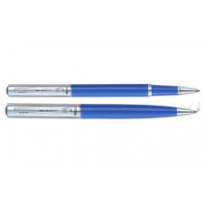 Ручка пір'яна Regal набір перо + ролер в подарунковому футлярі Синій (R131222.L.RB)