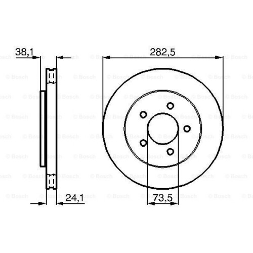 Гальмівний диск Bosch 0 986 478 109