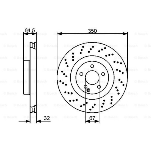 Гальмівний диск Bosch 0 986 479 412