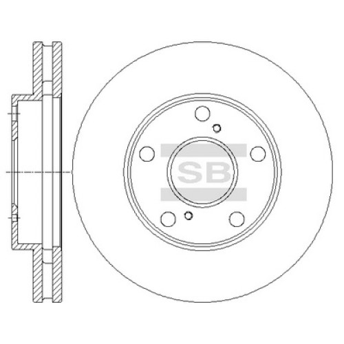 Гальмівний диск HI-Q SD4032