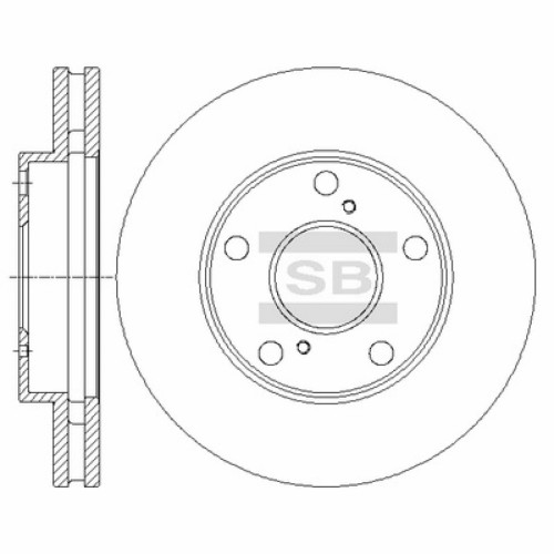 Гальмівний диск HI-Q SD4032