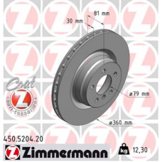 Гальмівний диск ZIMMERMANN 450.5204.20