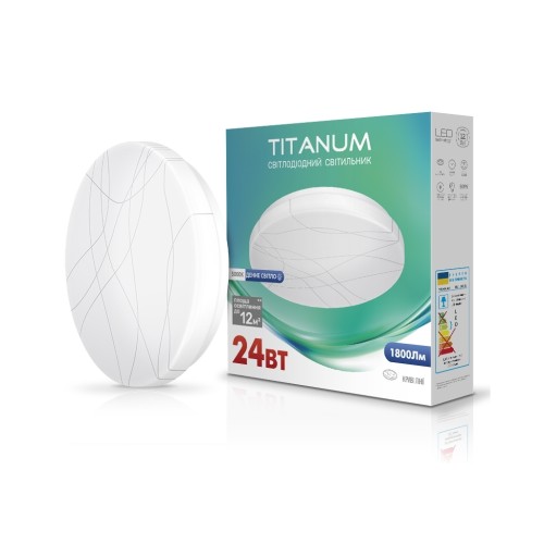 Світильник TITANUM LED 24W 5000K Криві ліні (TLCL-245CL)