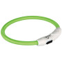 Нашийник для тварин Trixie світиться з USB XS-S 35 см/7 мм зелений (4053032127005)