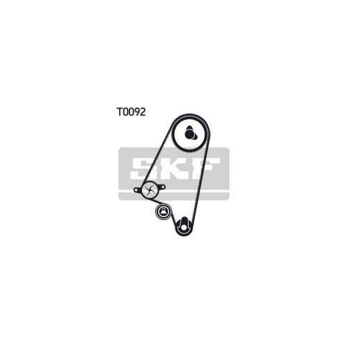 Комплект ременя ГРМ з помпой SKF VKMC 90001