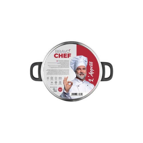 Каструля Bravo Chef L"Appetit 5 л Bakelite (BC-2003-24)