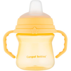 Поїльник-непроливайка Canpol babies з силіконовим носиком FirstCup 150 мл Жовта (56/614_yel)