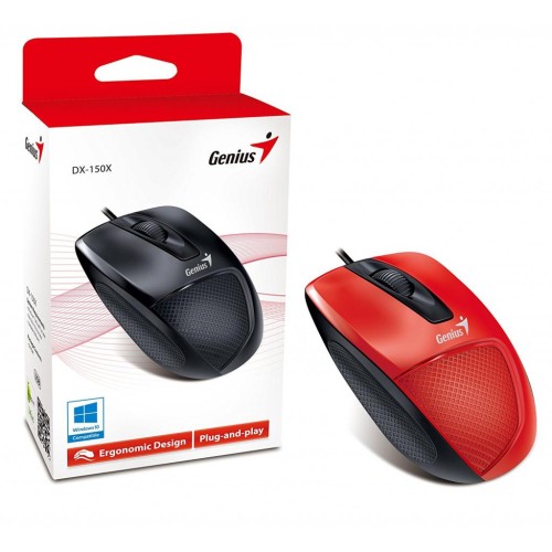 Мишка Genius DX-150X USB Red/Black (31010231101)