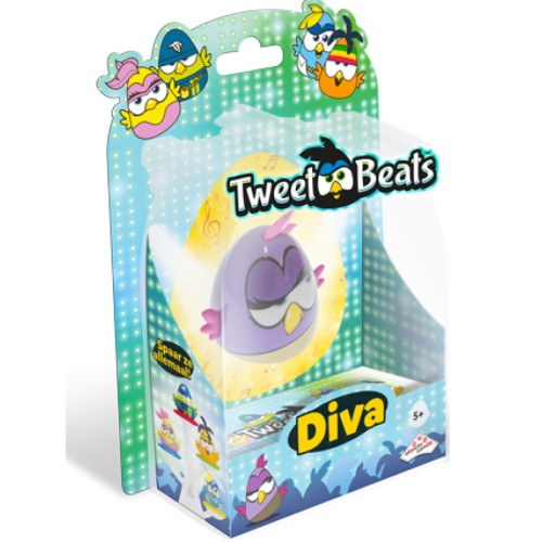 Інтерактивна іграшка Tweet beats Single Bird Diva Пташка з мелодіями (10017)