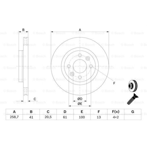 Гальмівний диск Bosch 0 986 478 124