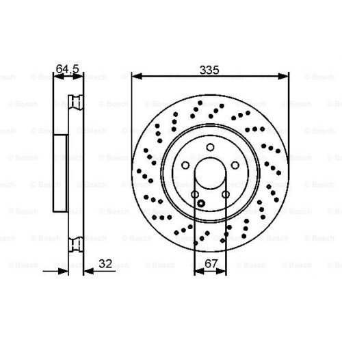 Гальмівний диск Bosch 0 986 479 413