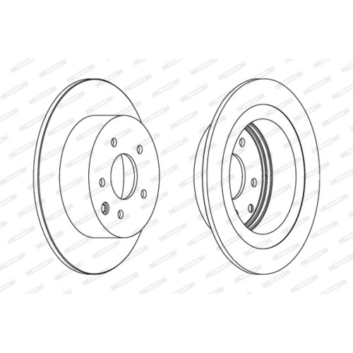 Гальмівний диск FERODO DDF1590