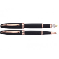 Ручка пір'яна Regal комплект пір'яна + ролер Чорний корпус в подарунковому футля (R38100.L.FR)
