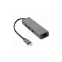 Перехідник Cablexpert Type-С to Gigabit Ethernet, 3 Ports USB 3.1 Gen1 (5 Gbps) (A-CMU3-LAN-01)