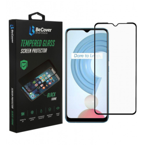 Скло захисне BeCover Realme C21Y Black (706904)