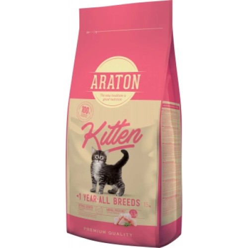 Сухий корм для кішок ARATON Kitten 15 кг (ART45645)